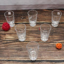 Heavy Base Shot Glass Set of 6 pcs 5.6*4*9.5 cm