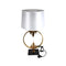 Home Decor Bedside Reading Table Lamp Gold Base White Shade 38*70 cm 44797 6 Pcs/Ctn