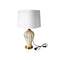Home Decor Bedside Reading Table Lamp Gold Base Cream Shade 35*63 cm 44811 12 Pcs/Ctn