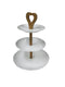 Ceramic Cake Stand Fruit Platter 3 Tier 6.5inch+7.5inch+10inch with Gift Box 44832 Pcs/Ctn 12