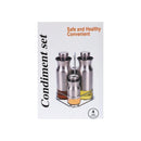 Anti Drip Nozzle Soy Sauce Oil Vinegar Bottle and Spice Shaker Set of 4 Pcs with Stand 14*14*20 cm