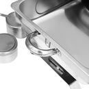 Stainless Steel Chafing Dish Double Platter 2 Burner