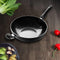 Wok Grey Marble Coating Induction Induction Non Stick 30 cm 3.5mm with Glass Lid CLAS0028 Pcs/Ctn 10