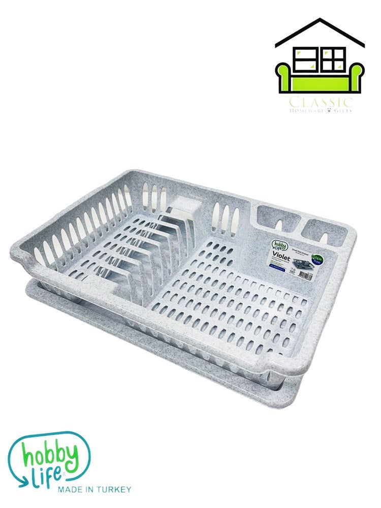 Premium Quality Dish Drainer Plate Drying Rack Cutlery Holder with Tray 40*29*8.5 cm HB041098 Pcs/Ctn 24