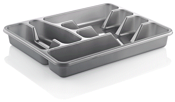 Multi Compartment Cutlery Tray Kitchen Storage Organizer Drawer Style HB041202 24 Pcs/Ctn