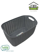 Knit Multipurpose Plastic Laundry Storage Utility Basket 20 Litre 42.5*28.5*23.5 cm HB081062 Pcs/Ctn 12