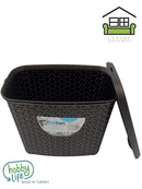 Rattan Multipurpose Plastic Laundry Hamper Detergent Basket 6 Litre 27*17*23 cm