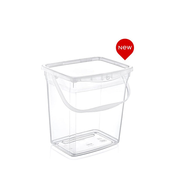Q-Box Multipurpose Clear Plastic Laundry Hamper Detergent Basket 6 Litre 23*18*24 HB081082 Pcs/Ctn 12