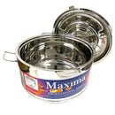 Stainless Steel Round Hot Pot Designer Maxima Brand 20000 ml