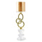 Home Decor Gold Crystal Glass Candlestick Holder 21 cm 45592 Pcs/Ctn 60