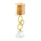 Home Decor Gold Crystal Glass Candlestick Holder 24 cm 45593 Pcs/Ctn 60