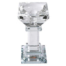Home Decor Crystal Glass Candlestick Holder H - 23 cm ; W - 10cm
