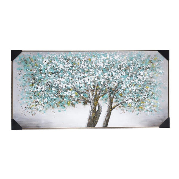 Home Decor Landscape Canvas Wall Art Abstract Tree Floral Oil Painting PVC Frame 70*140*3.5 cm