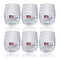 Crystal Glass Heavy Base Round Multi Beverage Drinking Tumblers Set of 6