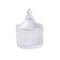 Crystal Glass Dome Shape Sugar Bowl Candy Jar with Lid