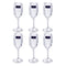 Crystal Glass Footed Wine Glass Set of 6 180 ml