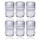 Drinking Rockslide Frosted Moulded Glass Tumblers Set of 6 Pcs 300 ml