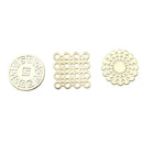 Deco Round Non Slip Coaster Heat Resistant Placemats Set of 6 cm 10 cm