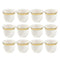 Ceramic Coffee Cawa Shafee Cup Set of 12 Pcs Abstract Design 80 ml