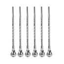 Stainless Steel Straw Spoon Long Handle Coffee Spoon 14*2 cm
