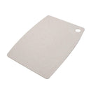 Kitchen Essential Cream White Plastic Non Slip Chopping Board 33*24*0.7 cm