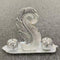 Ceramic Hand Crafted Silver Abstract Shaped Candleholder Plate 41.5*19*10.5/16*6.5*30/8.5*8.5*8 cm