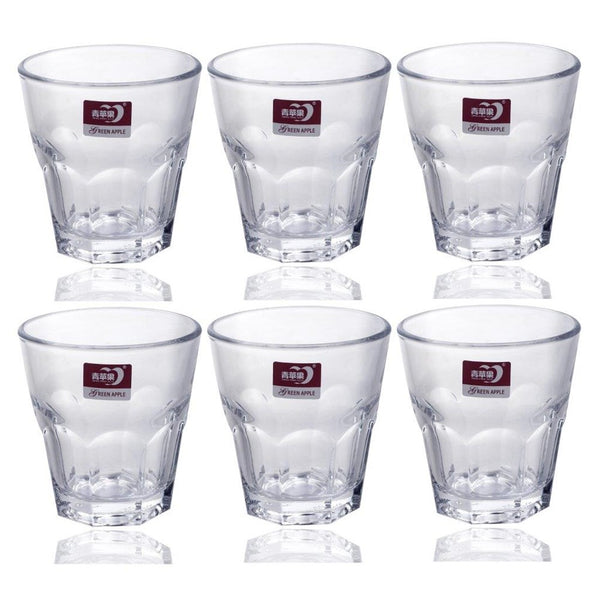 Drinking Glass Tumblers Set of 6 Pcs
