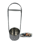 Metal Silver Hookah Charcoal Holder Basket Set 3pcs 38355SET 12 Pcs/Ctn