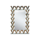 Home Decor MDF Hallway Console Table and Mirror Set Crystal Mirror Finish V 120*40*80 cm/80*120*2 cm 42040SET 1 Pcs/Ctn