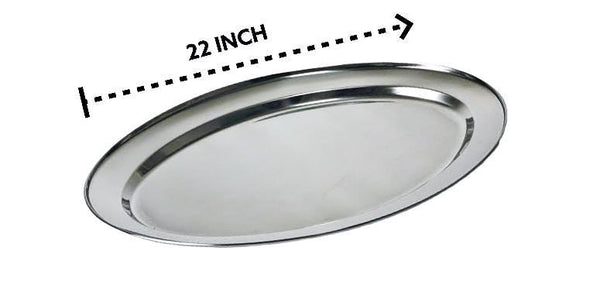 Stainless Steel Oval Serving Plate 22 inch 21664 Pcs/Ctn 40