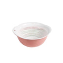 Plastic Bowl with Strainer Oval 25*23 cm
