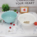 Plastic Bowl with Strainer Oval 25*23 cm