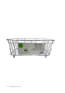 Dish Rack with White Plastic Tray and Cup Holder Chrome Plated High Quality 37*32*13 cm