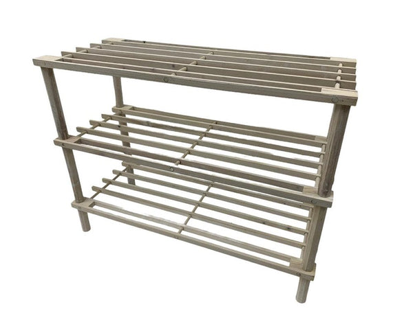 Stackable Bamboo 3 Tier Shoe Rack and shelf storage organizer 63*26.5*48.5 cm 42018 Pcs/Ctn 10