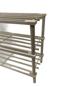 Stackable Bamboo 3 Tier Shoe Rack and shelf storage organizer 63*26.5*48.5 cm 42018 Pcs/Ctn 10