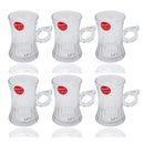 Premium Lead Free Glass Tea Cup Set of 6 pcs 120 ml (Ctn Box 12 units)