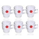 Premium Lead Free Glass Tea Cup Set of 6 pcs 165 ml (Ctn Box 12 units)