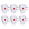 Premium Lead Free Glass Tea Cup Set of 6 pcs 165 ml (Ctn Box 12 units)