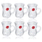 Premium Lead Free Glass Tea Cup Set of 6 pcs 145 ml (37229) (Ctn Box 12 units)
