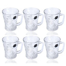 Premium Lead Free Glass Tea Cup Set of 6 pcs 225 ml
