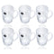 Premium Lead Free Glass Tea Cup Set of 6 pcs 250 ml (Ctn Box 8 units)