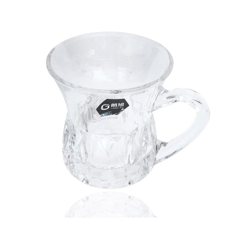 Premium Lead Free Glass Tea Cup Set of 6 pcs 135 ml