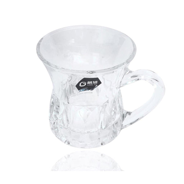 Premium Lead Free Glass Tea Cup Set of 6 pcs 135 ml