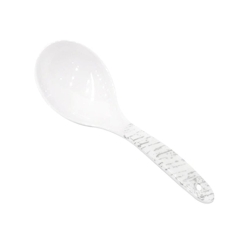 Melamine Serving Spoon Rice Spoon Plain White 22 cm