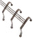 Black Metal Door Hook Rack Wall Cloth Hanger 37*5 cm