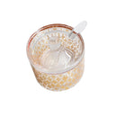 Premium Quality Acrylic Sugar Bowl Candy Jar with Spoon 9X9 cm (Ctn Box 120 units)