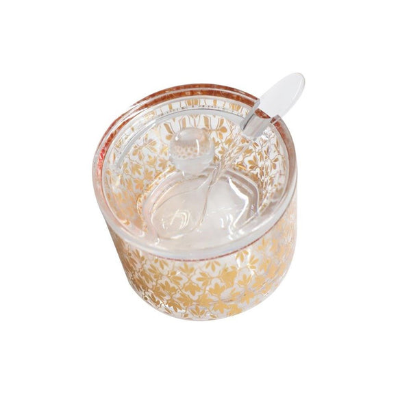 Premium Quality Acrylic Sugar Bowl Candy Jar with Spoon 9X9 cm (Ctn Box 120 units)