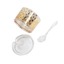 Premium Quality Acrylic Sugar Bowl Candy Jar with Spoon 9X9 cm (Ctn Box 120 units)