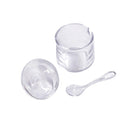 Premium Quality Acrylic Sugar Bowl Candy Jar with Spoon 8X12 cm (Ctn Box 120 units)