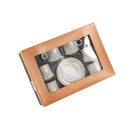 Ceramic Coffee Cup and Saucer Set of 6 Pcs Abstract Print Design 80 ml 11 cm (Ctn Box 24 units)